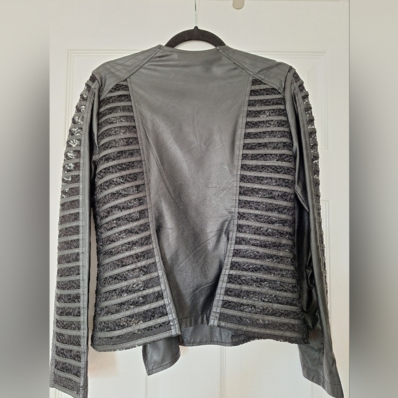 Ness Black Leather Jacket - Picture 4 of 4